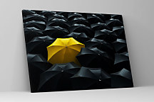 Obraz Pod žltým dáždnikom 1486